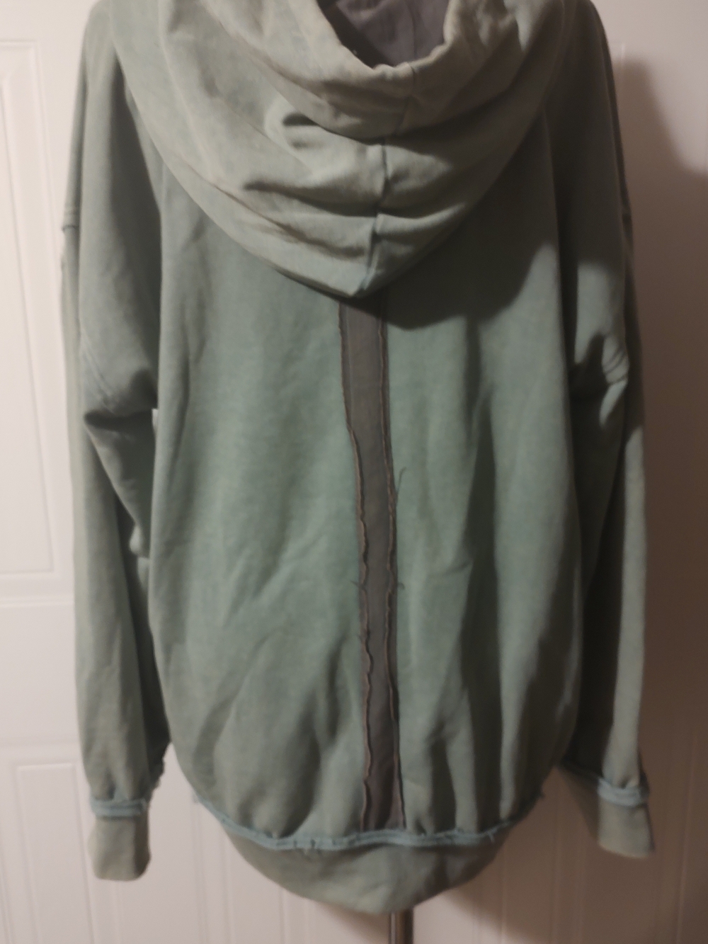 OLI & HALI Distressed Stellar Vibes Oversize Patchwork Hoodie Sz Large - Picture 3 of 9